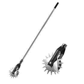 BARAYSTUS Wheel Rotary Edger gliding along a sidewalk edge for crisp lines