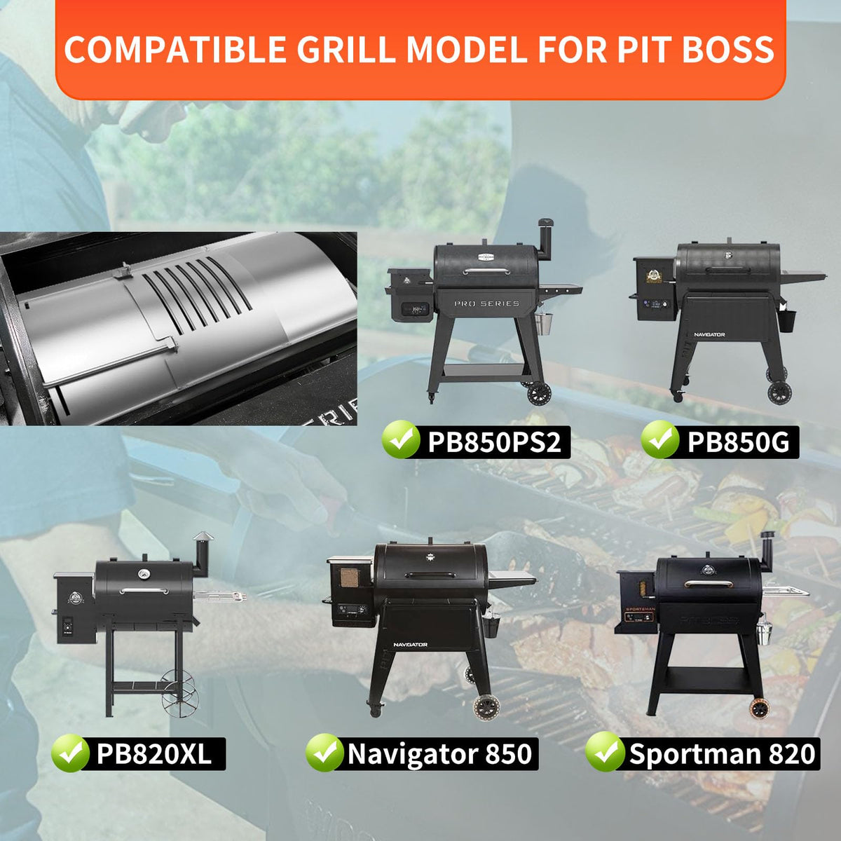 Barbqtime grease channel design helps keep the grill clean during cooking.