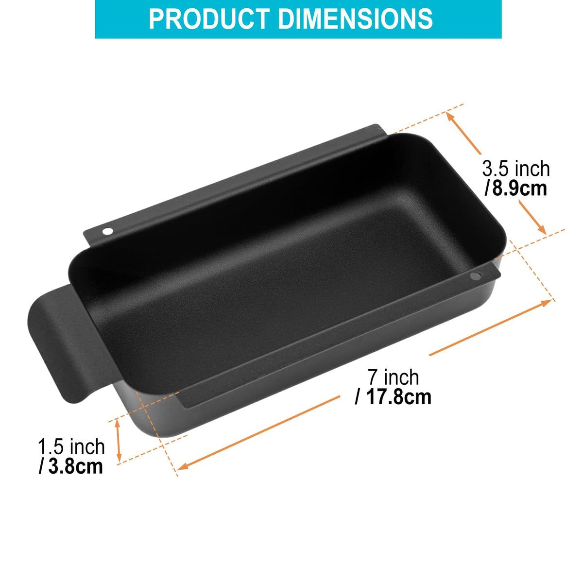 Barbqtime grease pan dimensions shown for a precise Char-Broil fit