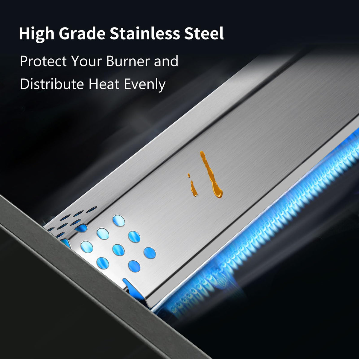 Barbqtime Nexgrill grease drip catch keeps your tray cleaner after grilling.