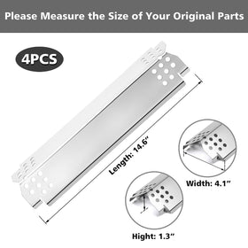 Barbqtime Nexgrill heat plate pack 4 highlights easy replacement and cost savings.