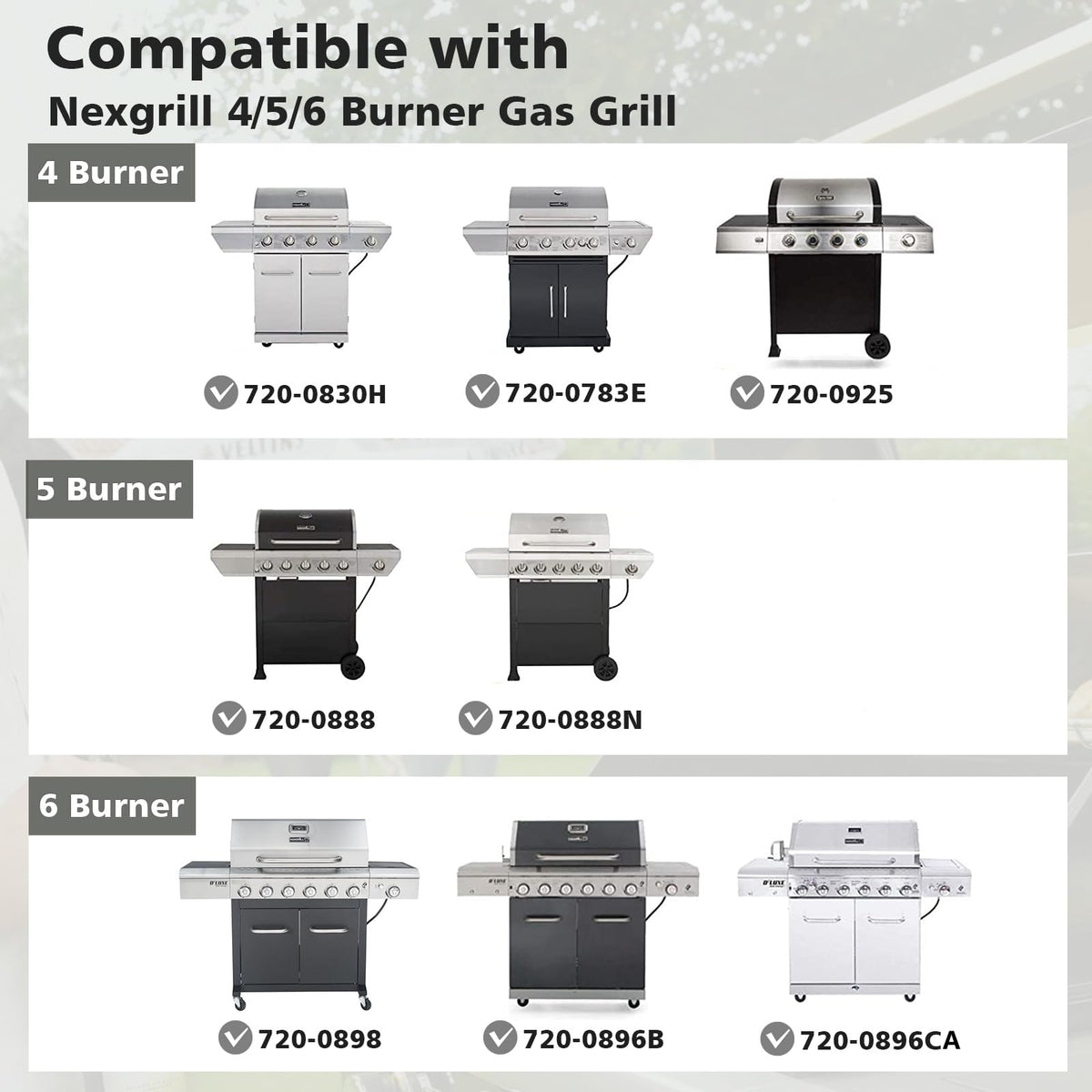 Barbqtime Nexgrill stainless heat tent improves durability and uniform cooking on every grill session.