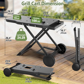 Barbqtime steel construction resists rust and weather for durable outdoor use