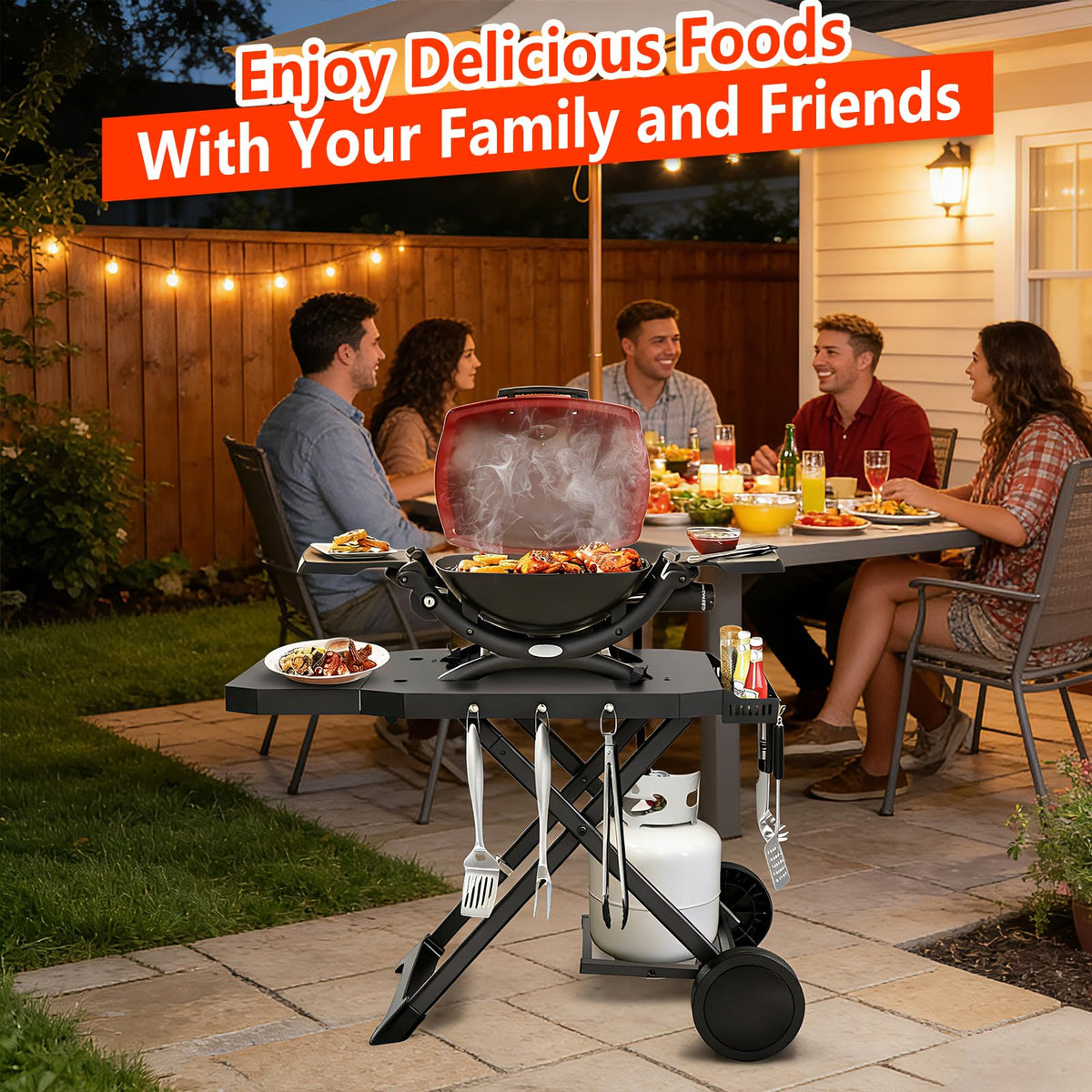 Barbqtime cart weather-resistant finish protecting grill gear outdoors