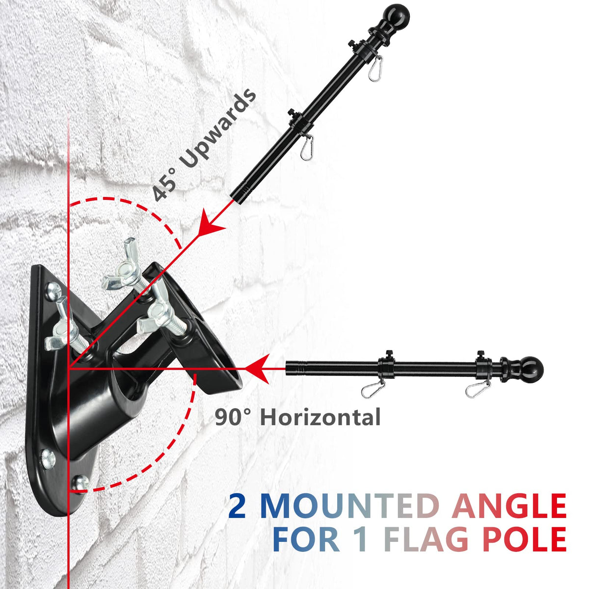 Barcetine adjustable grommets fit common flag sizes for versatile mounting.