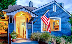 Barcetine package includes flag pole and bracket for outdoor use.