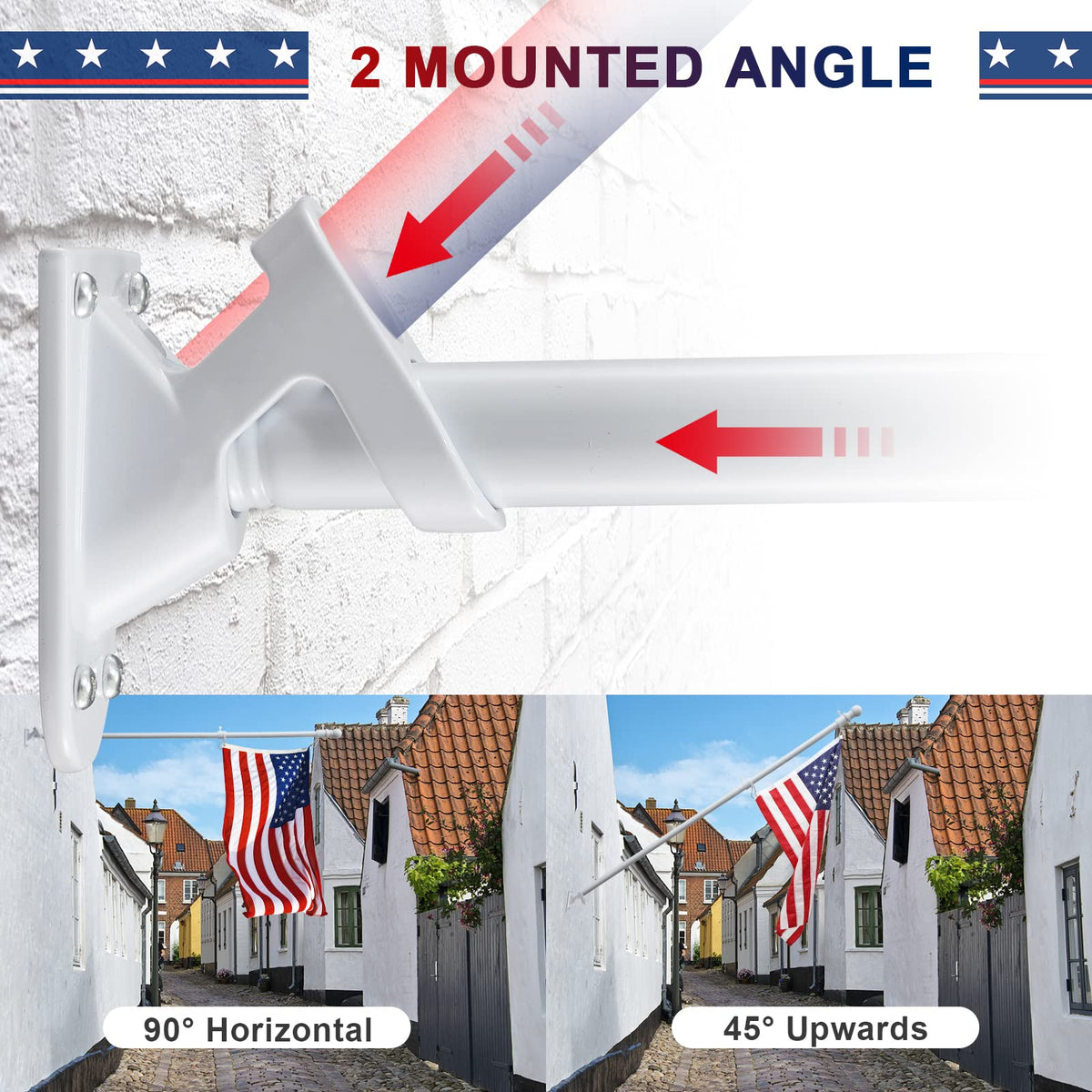 Barcetine-heavy-duty-porch-flag-pole-kit: complete setup ideal for porch and yard displays.
