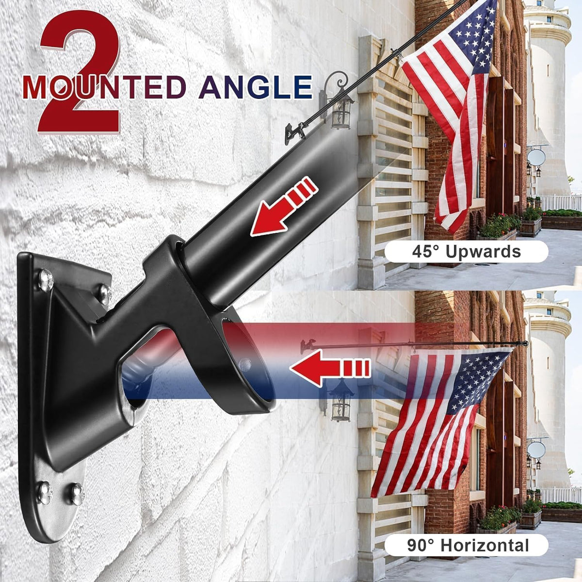Barcetine outdoor flag display kit with all hardware included.