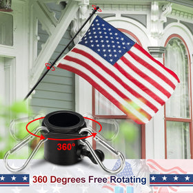 Barcetine stainless steel 1in pole offers rust resistance in harsh weather.