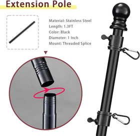 Barcetine stainless steel rod showcases durable construction for long-lasting flagpole upgrades