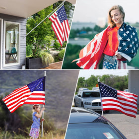Barcetine-us-flag-3x5-non-fading: premium nylon flag resists sun fading for longer life.