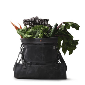 Barebones harvesting bag interior spaciousness supports large harvest collections.