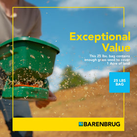 Barenbrug Pasture Seed 1-acre coverage helps planning grazing areas.