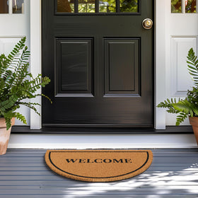 Barnyard Designs 30x17 inch doormat with non-slip backing for stable indoor use