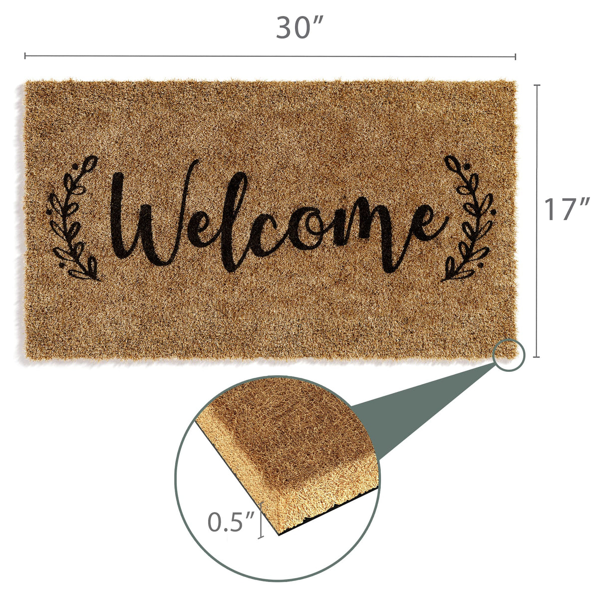 Barnyard Designs all-weather mat endures sun and rain for exterior use