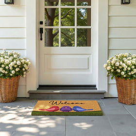 Barnyard Designs Coir Texture close-up highlights durable natural fibers.