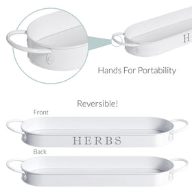 Barnyard Designs compact pots measure 4.25 inches wide for narrow counters