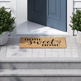 Barnyard Designs dirt-trapping doormat at the threshold