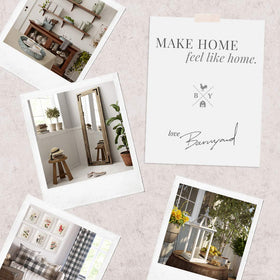 Barnyard Designs durable metal construction in soft mint complements rustic home decor.