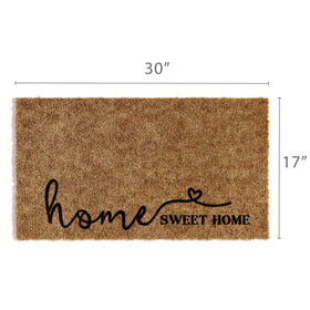 Barnyard Designs 30x17 inch entrance mat fits front doors.