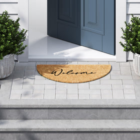 Barnyard Designs front porch mat rug provides a welcoming space for visitors