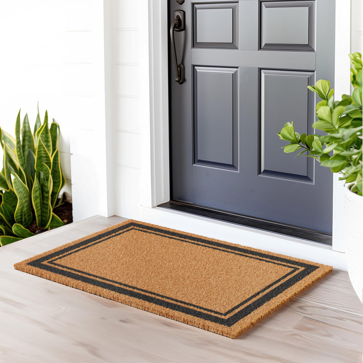 Barnyard Designs non-slip backing keeps mat in place in wet conditions