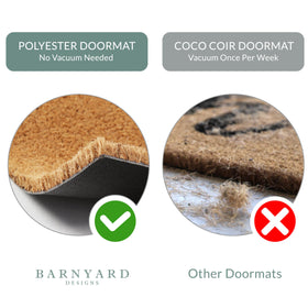 Barnyard Designs all-weather entry mat withstands busy entrances