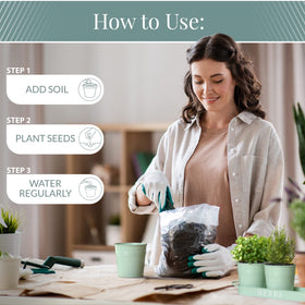 Barnyard Designs versatile indoor or outdoor planters for herbs and small flowers.