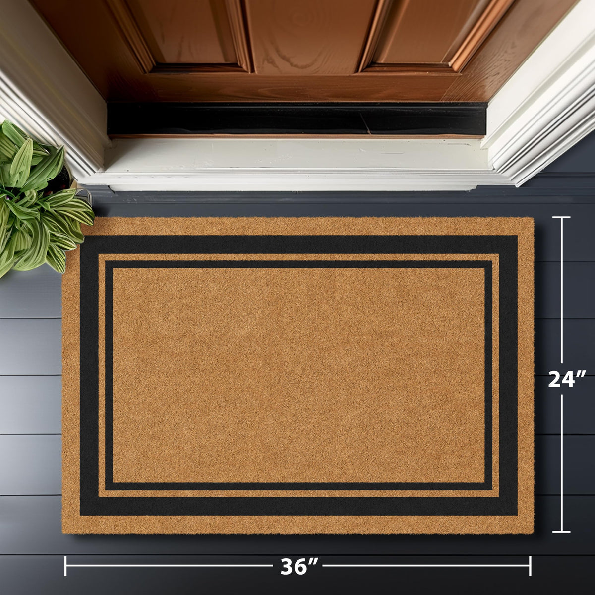 Barnyard Designs rugged coir mat ideal for porches and cabins