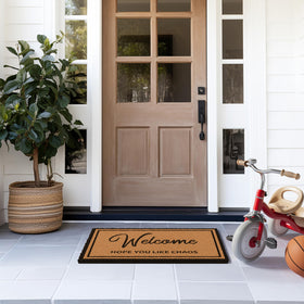 Barnyard Designs welcome mat for outdoor porch invites guests and reduces mess.