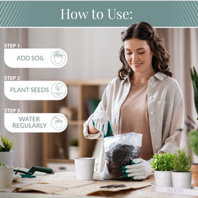 Barnyard Designs window-sill planter with tray catches drips for clean surfaces
