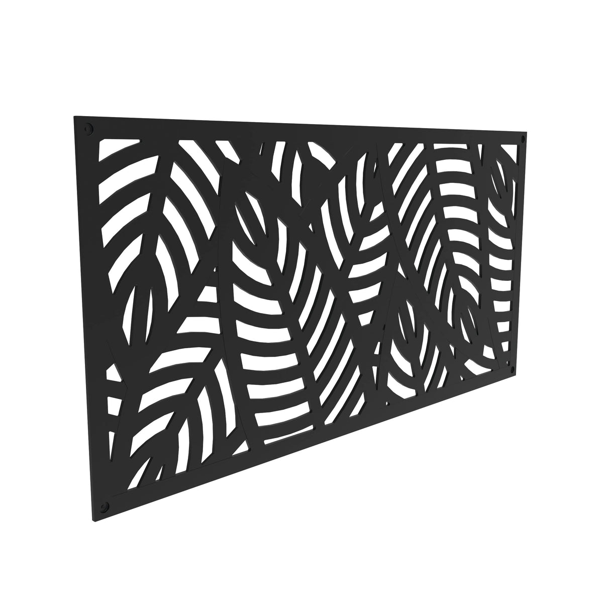 Barrette Sanibel decorative screen panel edge detail emphasizes smooth texture and durability.