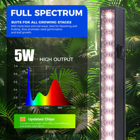 Barrina 1ft plug-and-play grow light demonstrating quick installation.