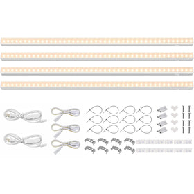 Barrina 2ft T5 grow light full spectrum boosts indoor seedling growth.
