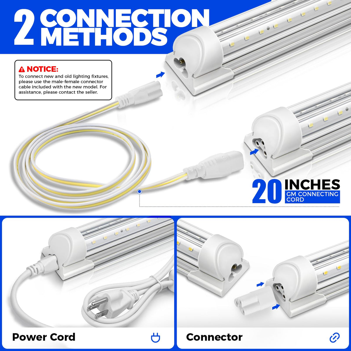 Barrina grow light linkable cables for scalable layouts.