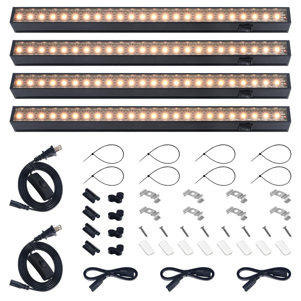 Barrina Grow Lights 1ft strip front view for indoor plant growth
