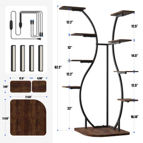 Barrina LS12 living-room-display enhances decor while growing plants indoors.