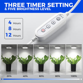 Barrina Orbgrow OG09 puck grow light dimmable controls provide customizable lighting.