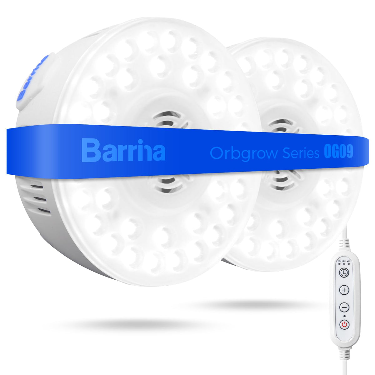 Barrina Orbgrow OG09 puck grow light front view ideal for compact indoor gardens.