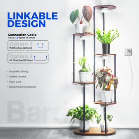 Barrina Orbgrow OG09 puck grow light magnetic mount enables flexible mounting in small spaces.