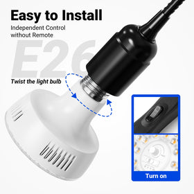 Barrina OG11A2 two independent bulbs for versatile setups.