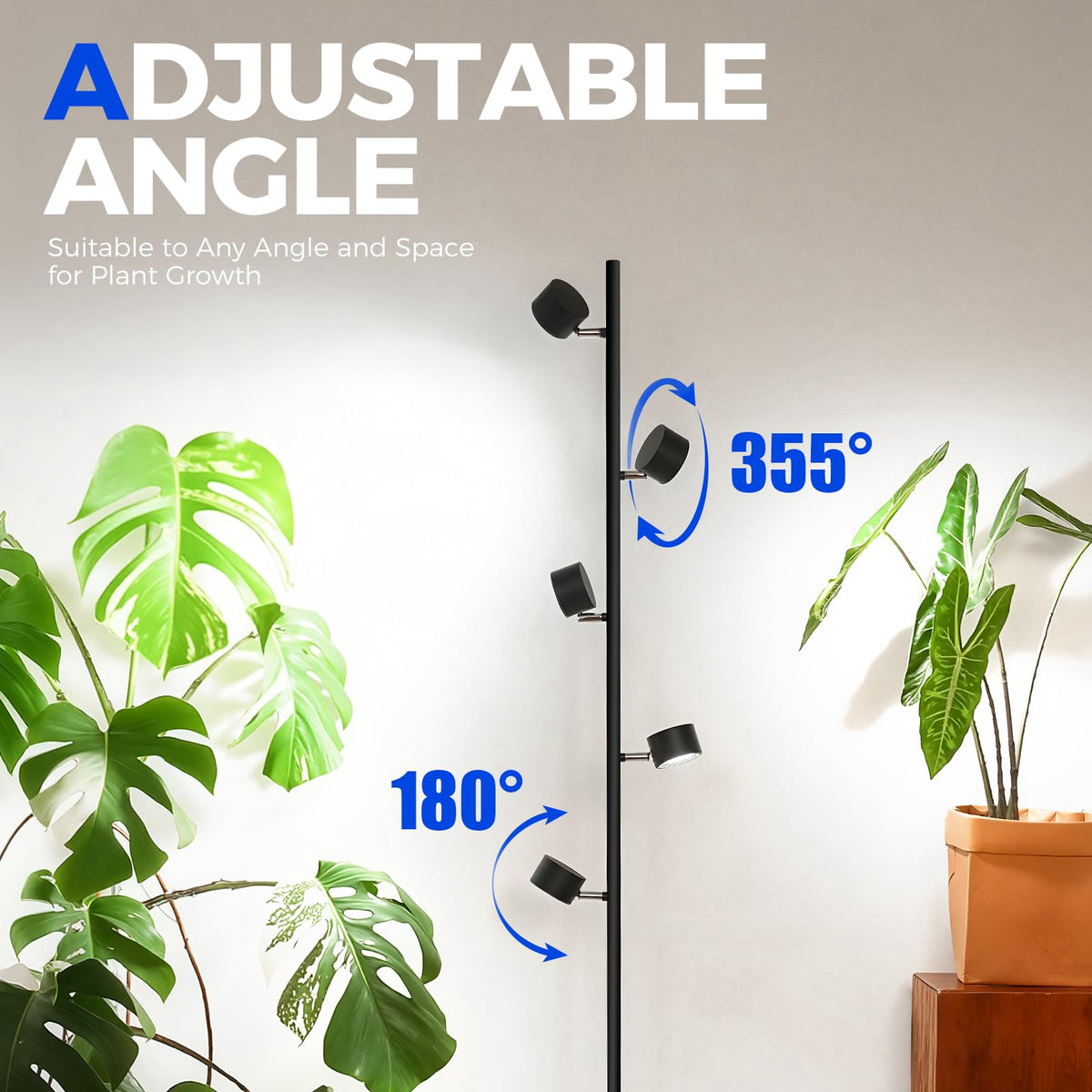 Barrina T1X5 adjustable heads offer versatile coverage for targeted or 360-degree lighting.