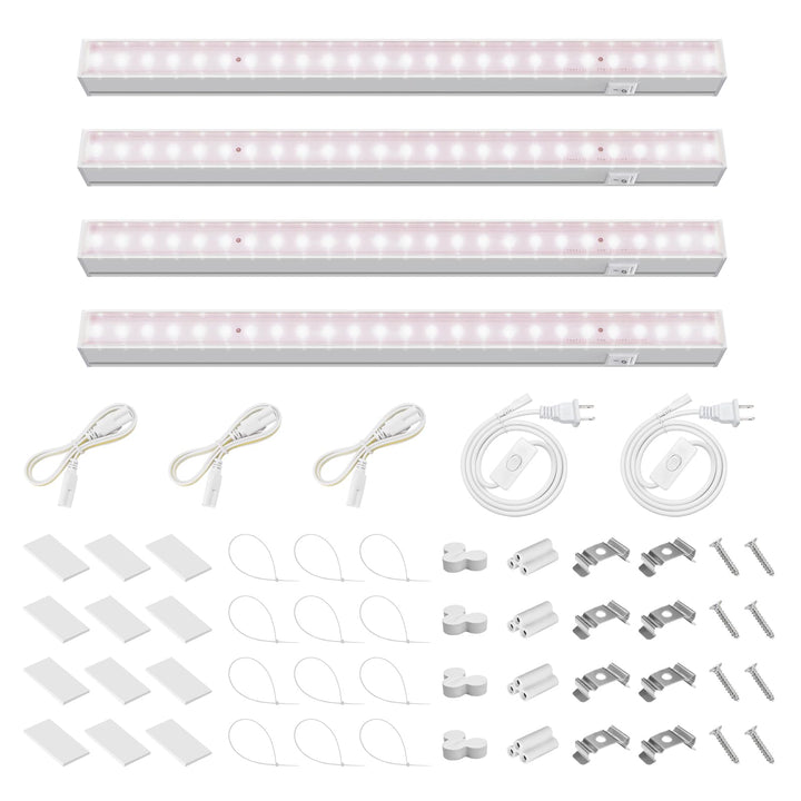 Barrina T5 grow light 1ft strip in installation view for compact indoor gardens