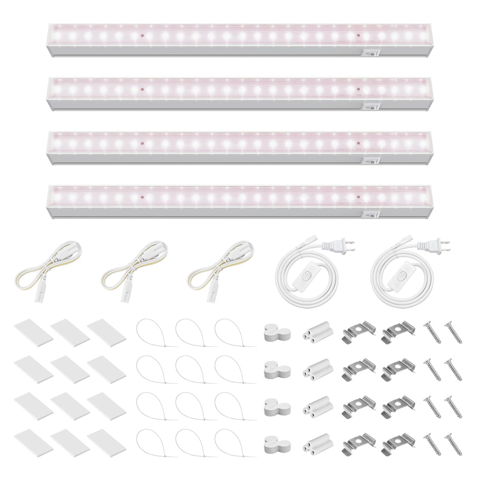 Barrina T5 grow light 1ft strip in installation view for compact indoor gardens