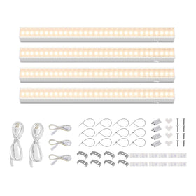 Barrina T5 grow light with 1ft white cover for neat indoor installation.