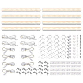 Barrina T5 Grow Lights front view, a compact 1ft strip for indoor plant coverage.