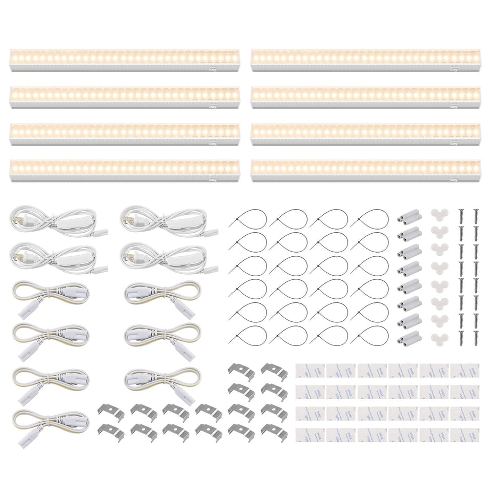 Barrina T5 Grow Lights front view, a compact 1ft strip for indoor plant coverage.
