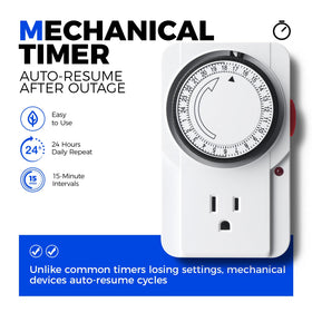 Barrina TR40 timer and long cord simplify automated lighting routines