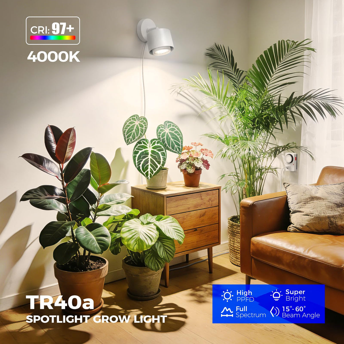 Barrina TR40a tilt-rotate shows versatile positioning for corners and shelves.