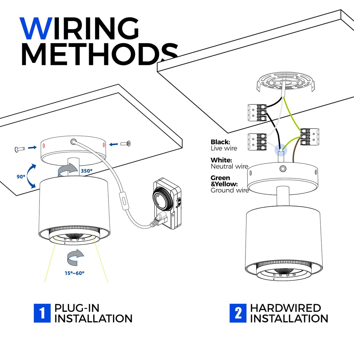 Barrina TR40a wall-mount-option adds flexible side illumination near shelves.